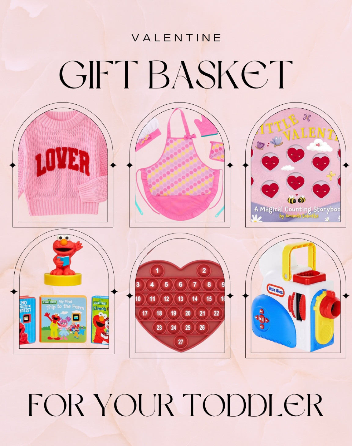 Valentine gift basket for my toddler 
