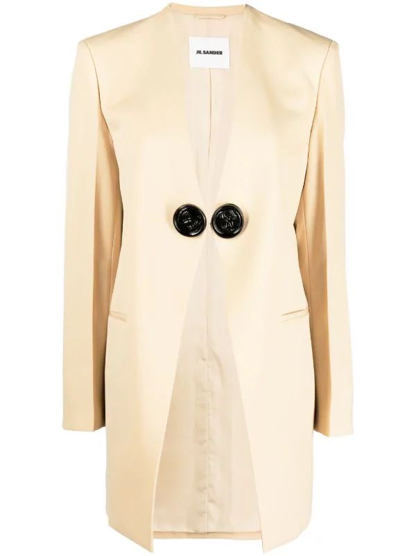 single-breasted button-fastening jacket | Farfetch Global