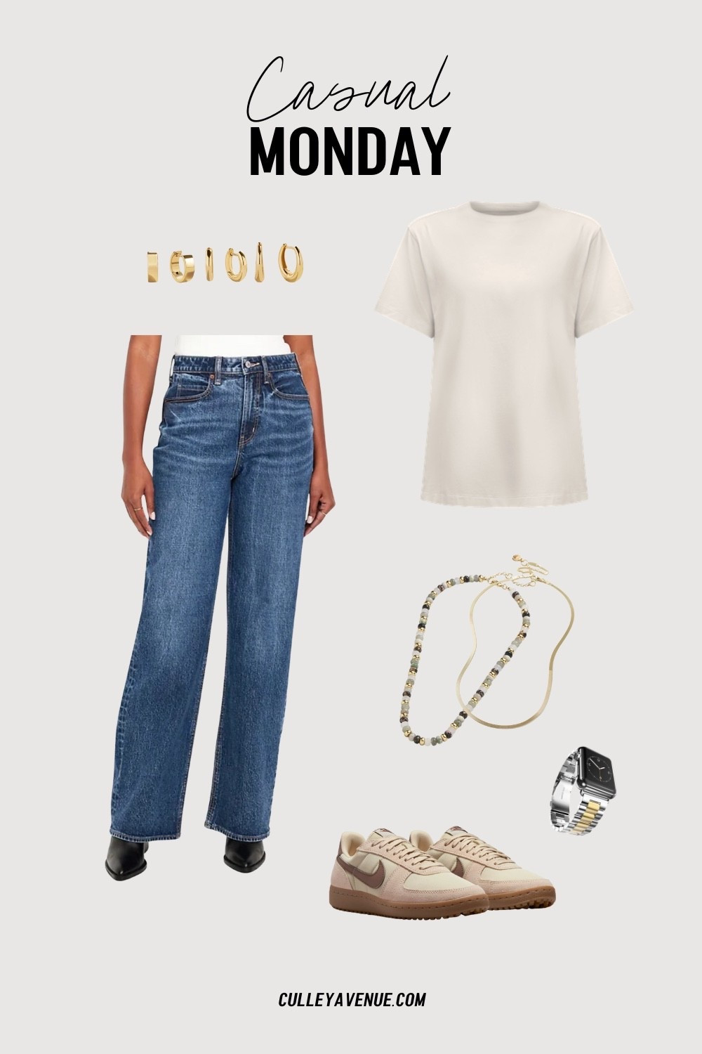 Perfect Casual Monday combo: Old Navy jeans, Lululemon tee, and Nike sneakers. Easy, everyday style. 

#LTKFindsUnder50