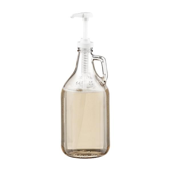 64 oz. Glass Bottle with Pump | The Container Store