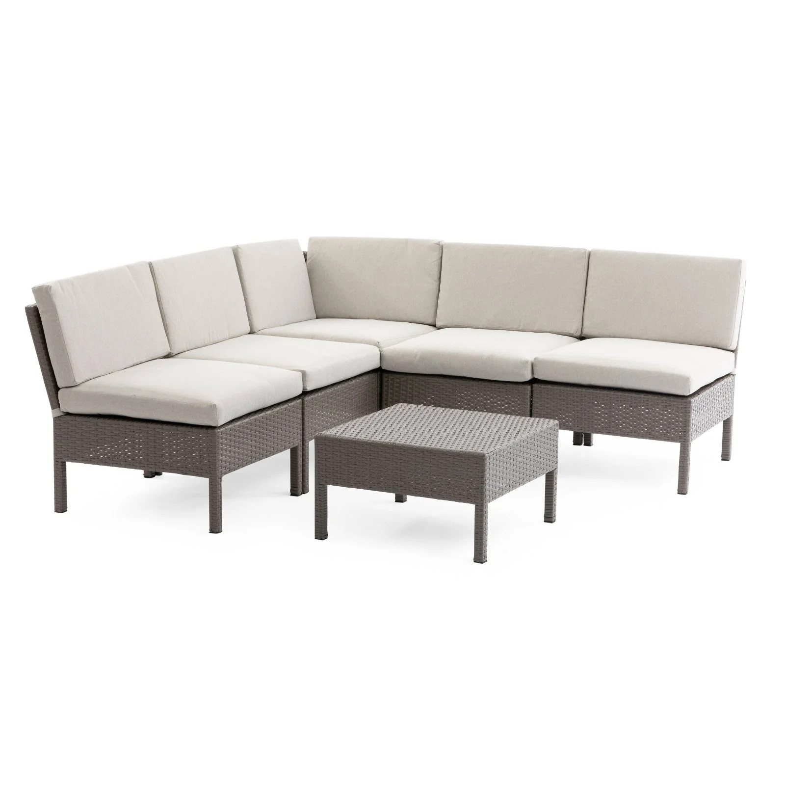 Coral Coast Poppie All-Weather Wicker 6 Piece Outdoor Patio Conversation Set | Walmart (US)