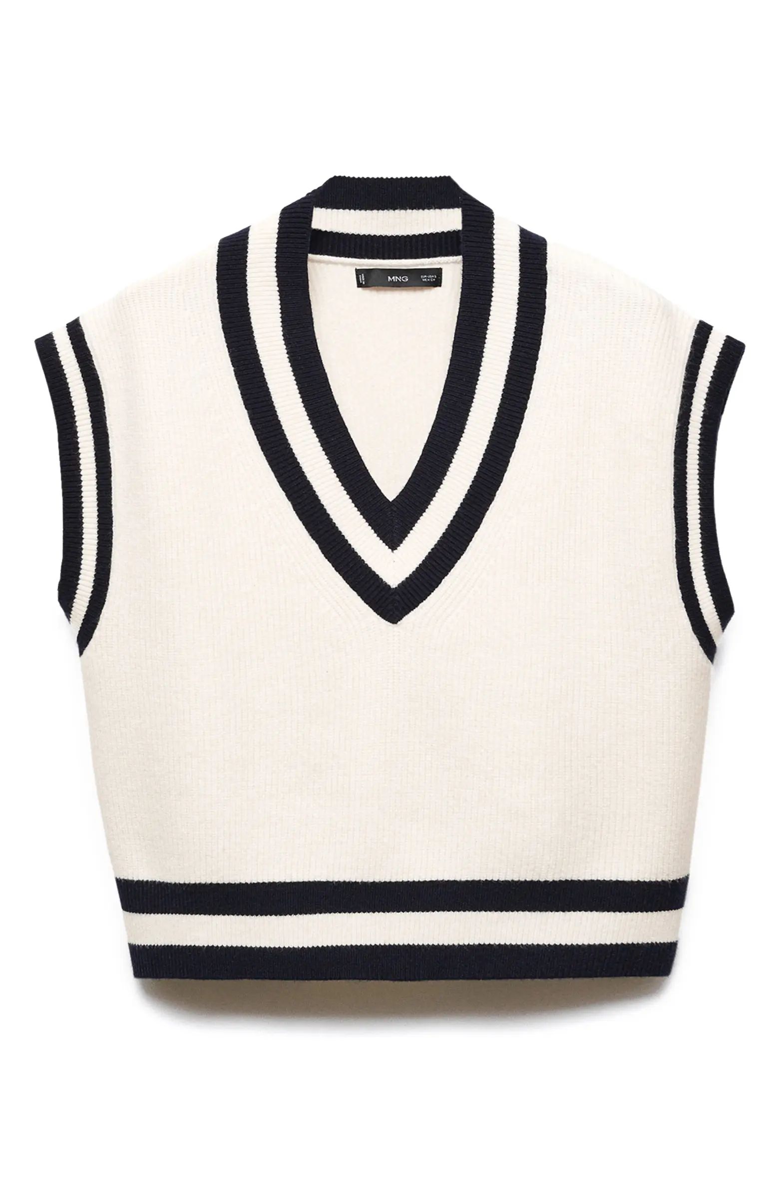 Tipped V-Neck Sweater Vest | Nordstrom