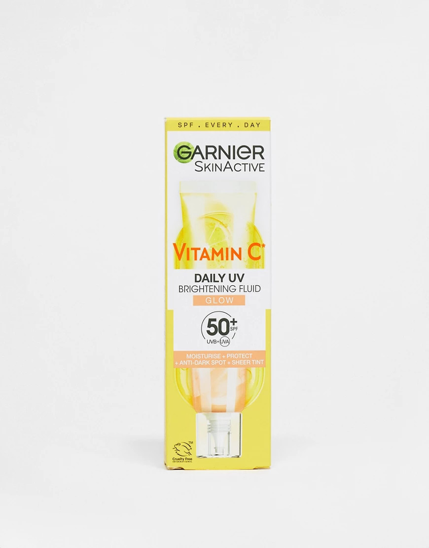 Garnier Vitamin C Daily UV Brightening Fluid Sheer Glow, SPF50+, 40ml-No colour | ASOS (Global)