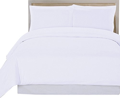3 Piece Duvet Cover Set (King, White) Duvet Cover plus 2 Pillow Shams, Luxury Soft Hotel Quality Wri | Amazon (US)