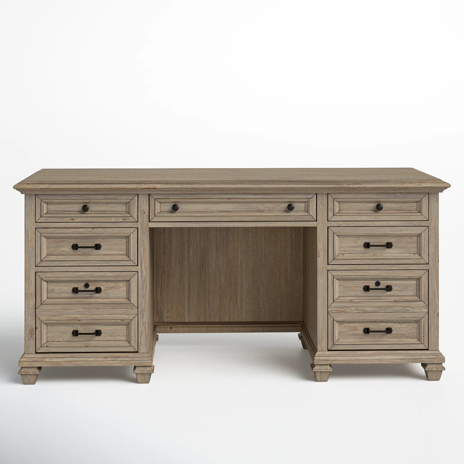 Kerey Solid Wood Base Credenza Desk | Wayfair North America