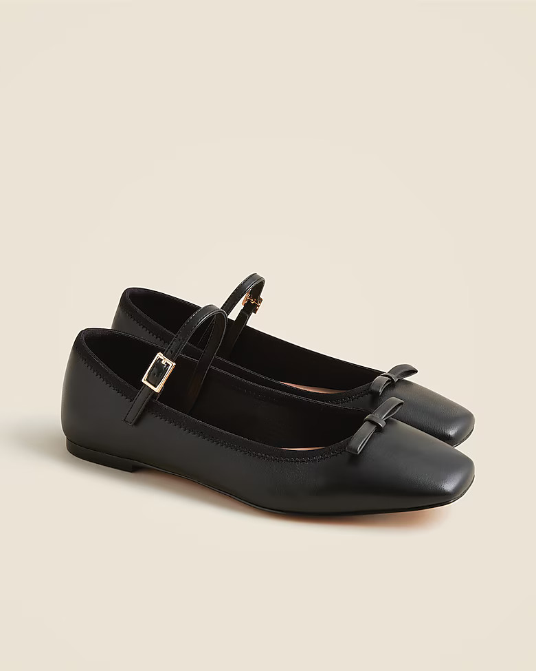 Quinn Mary Jane ballet flats in leather | J. Crew US