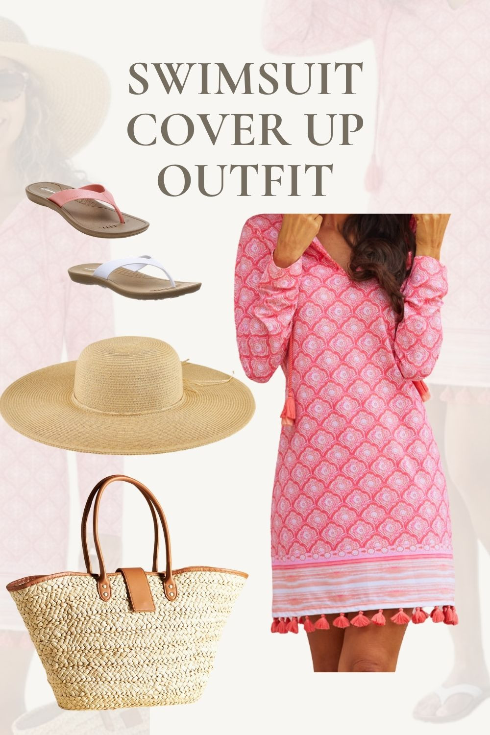 Spring is a great time to think about swimsuit cover ups. I have 3 of this type of swim dress/cover up UPF 50+. I wear them a lot - walking on the beach, paddleboarding, kayaking, and more. They offer great sun protection which is good for all ages. But women over 50 will especially appreciate the full coverage. My ideal day includes one of these coverups over my swimsuit with flip flops and a big brim hat. These flip flops are my favorite. They have arch support and they can go from beach to out to lunch. They're a little elevated from plastic flip flops. If you're thinking of buying this type of swimsuit cover up, consider this cute one with the tassels for a unique look. #swimsuitcoverup #flipflops #strawhat #strawtote #bathingsuitcoverup 

 #LTKootd #LTKOver40 #LTKSwim
