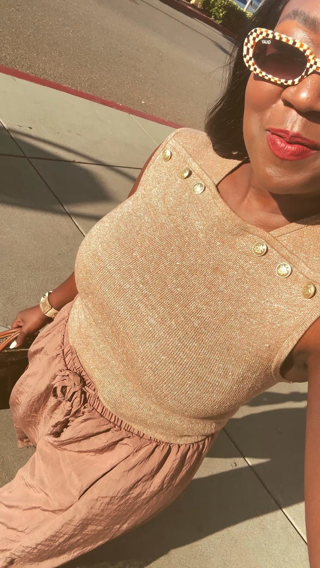 Amazon pants with lace hem, red bow sandals and a sweet sweater tank from j crew!

#LTKgrwm #LTKootd #LTKOver40