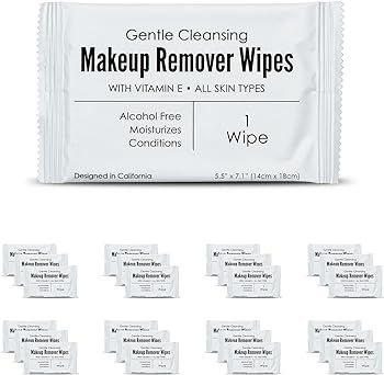 Bulk Makeup Remover Wipes | 50 Count | Individually Wrapped, Gentle Cleansing, Alcohol Free - All... | Amazon (US)