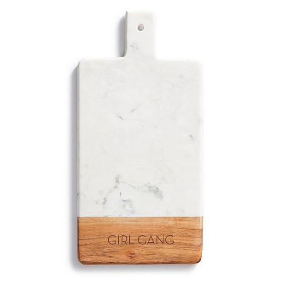 Wood and Marble Paddle Cheese Board | Mark and Graham