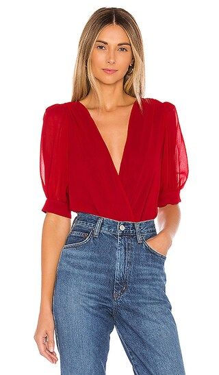 x REVOLVE Nora Bodysuit in Red | Revolve Clothing (Global)