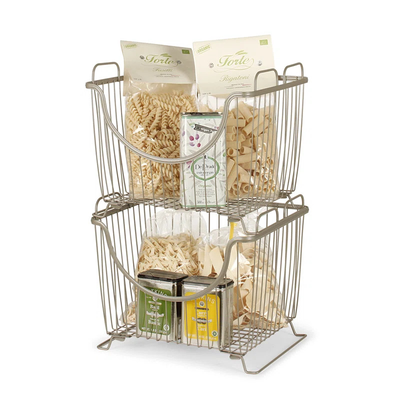 Stackable Pantry Metal Basket | Wayfair North America