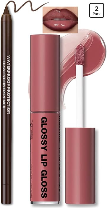 HOSAILY Nourishing Lip Gloss Moisturizing High Shine Fresh Lightweight Glossy Plumping Lip Combo ... | Amazon (US)