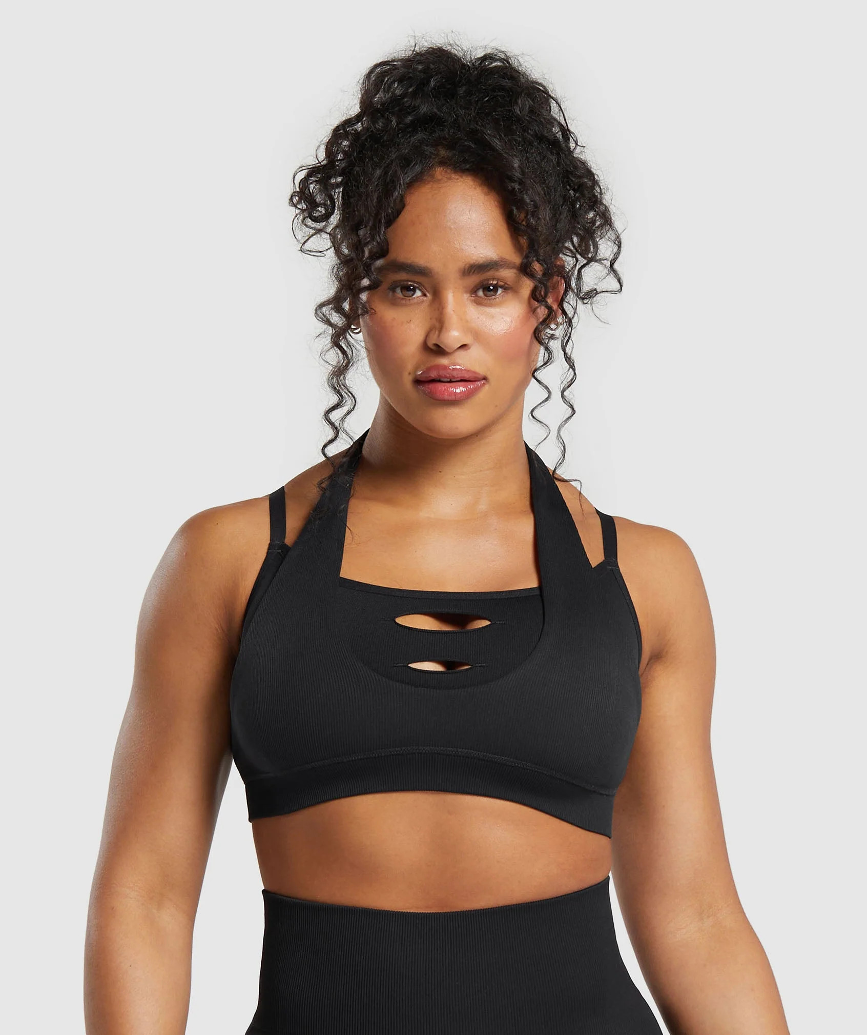 Gymshark Gains Seamless Bralette - Black | Gymshark US