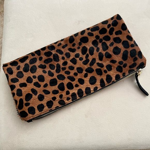 Clare V. Clutch Pony Hair Foldable Clutch | Poshmark