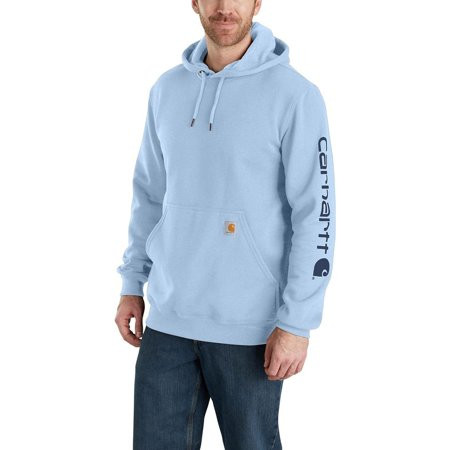 Carhartt Men s Loose Fit Midweight Logo Sleeve Graphic Sweatshirt Closeout Moonstone | Walmart (US)