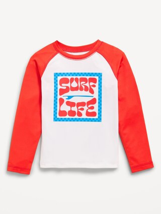 Long-Sleeve Graphic Rashguard Swim Top for Toddler Boys | Old Navy (US)