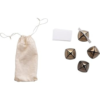 Creative Co-Op 2.5" Metal Bell Place Card Holders with Cards | Amazon (US)