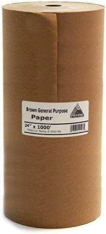 Trimaco 12104/BL24 Easy Masking Paper, 24 in. x 1000ft , Brown | Amazon (US)