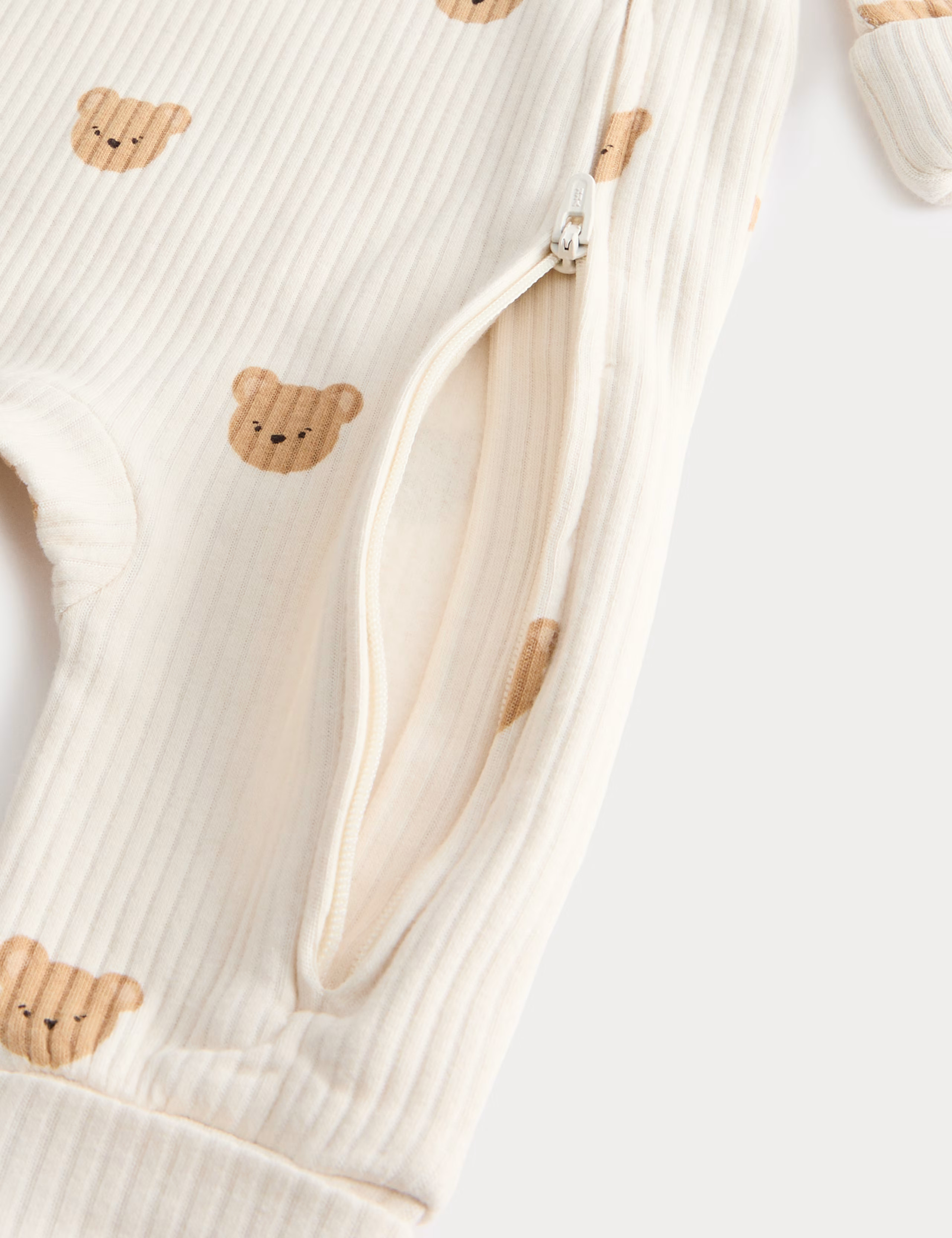 2pk Bear Cosy Rib Sleepsuits (6½lbs -3 Yrs) | Marks & Spencer (UK)