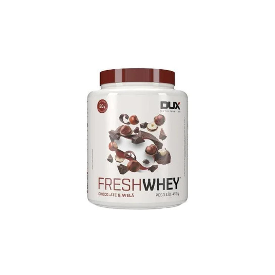 Fresh Whey 3w Conc. Isolado Hidrolisado Chocolate belga e Avela 450g - Dux Nutrition | Netshoes (BR)