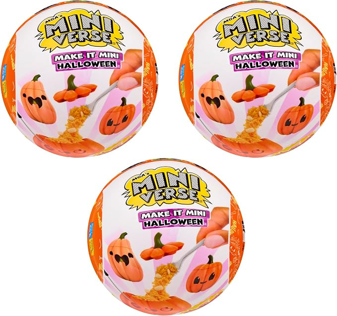 MGA's Miniverse Make It Mini Halloween (3 Pack), Beetlejuice, Mini Collectibles, Mystery Blind Pa... | Amazon (US)