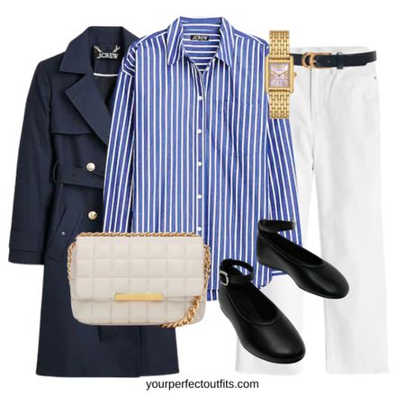 Spring outfit ideas with a blue striped shirt 
Chic and elegant spring outfit for office 

A must have In Your spring wardrobe 

#LTKworkwear #LTKfindsunder100 #LTKsalealert