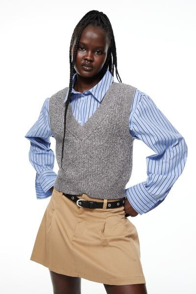 Rib-knit Sweater Vest | H&M (US + CA)