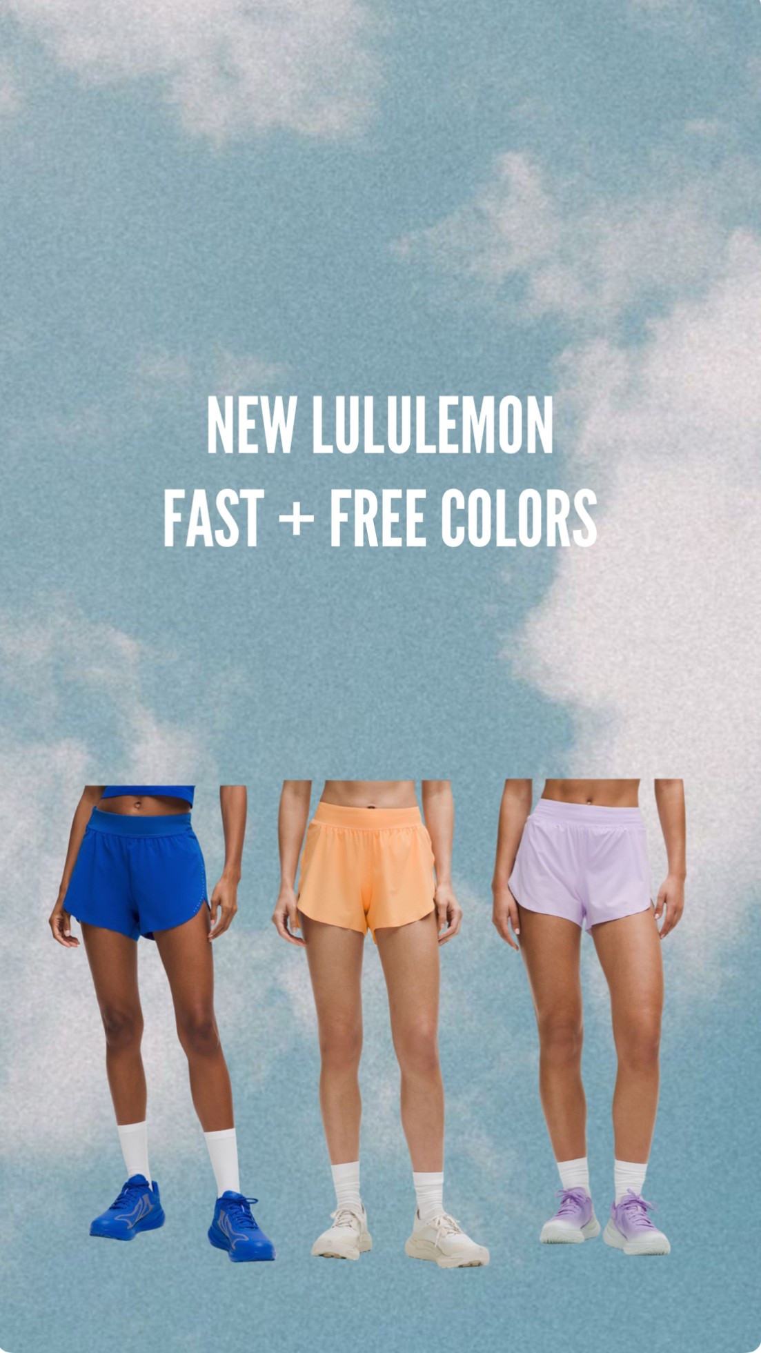 MY FAVORITE SHORTS IN NEW COLORS! I wear size XS. 

+ they brought back the cobalt!