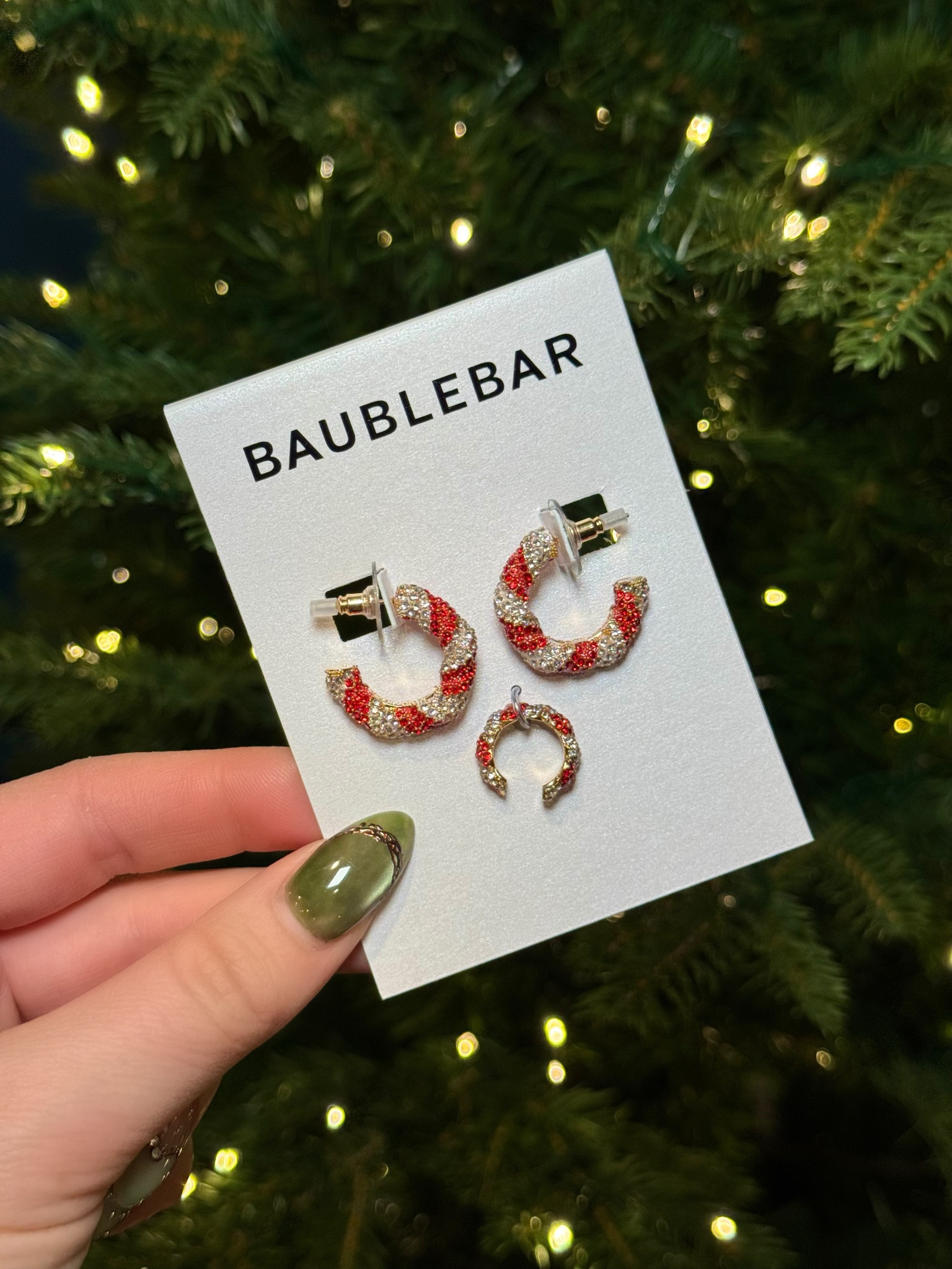 BaubleBar holiday winter favorites! Gift guide for her, gifts for her, candy cane earrings 

 #LTKGiftGuide #LTKHoliday #LTKFindsUnder50