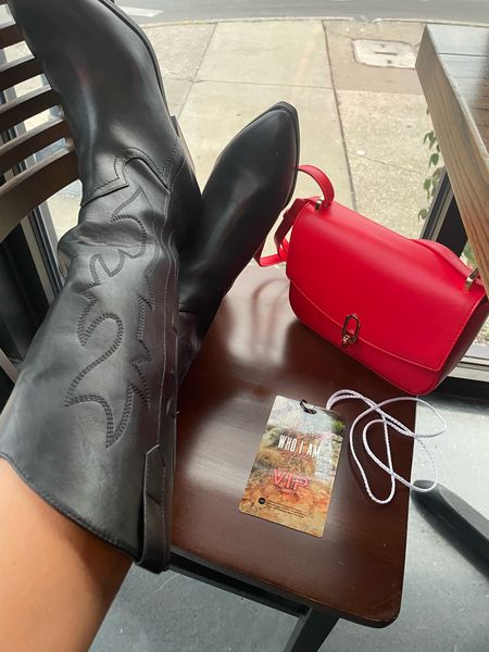 $38 western boots red bag

#LTKshoecrush #LTKfindsunder50 #LTKsalealert
