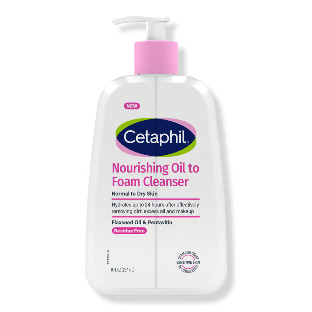 Cetaphil Nourishing Oil to Foam Cleanser Face Wash for Sensitive Skin | Ulta