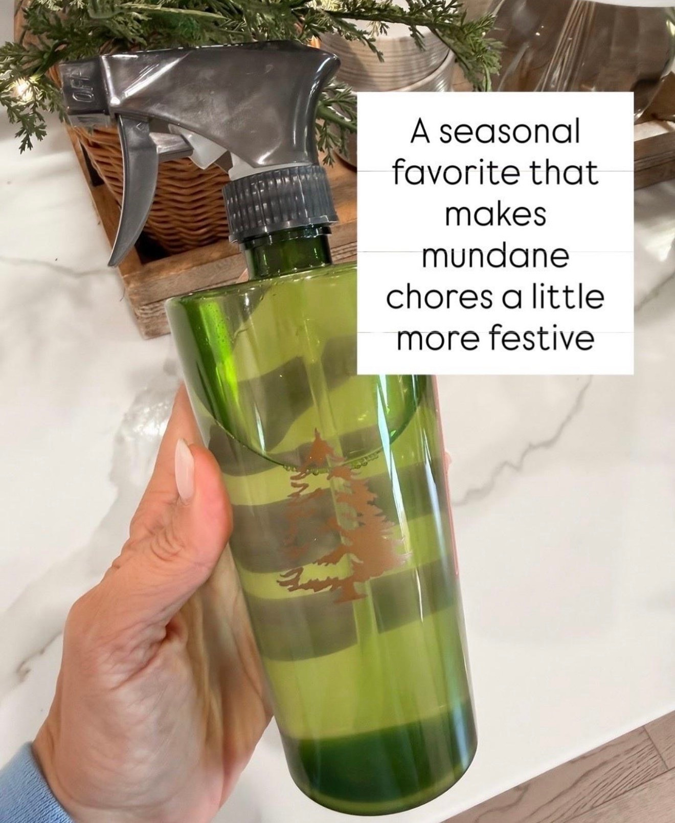 Holy cannoli this sells out every year & it’s been restocked! Makes your house smell like a luxe Christmas tree while you clean! Love giving these as gifts