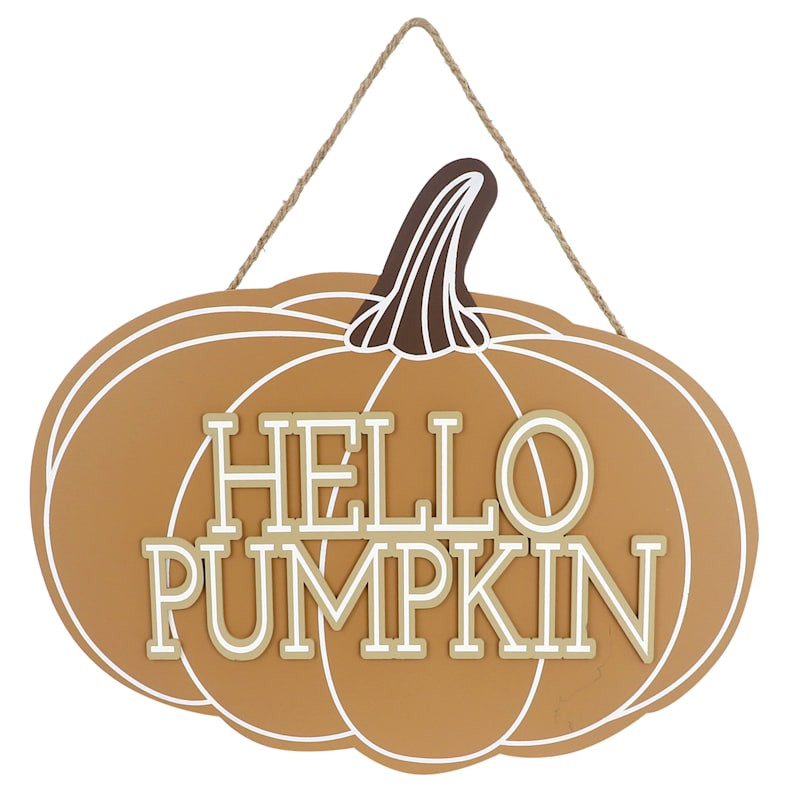 Hello Pumpkin Wall Decor, 18x16 | At Home