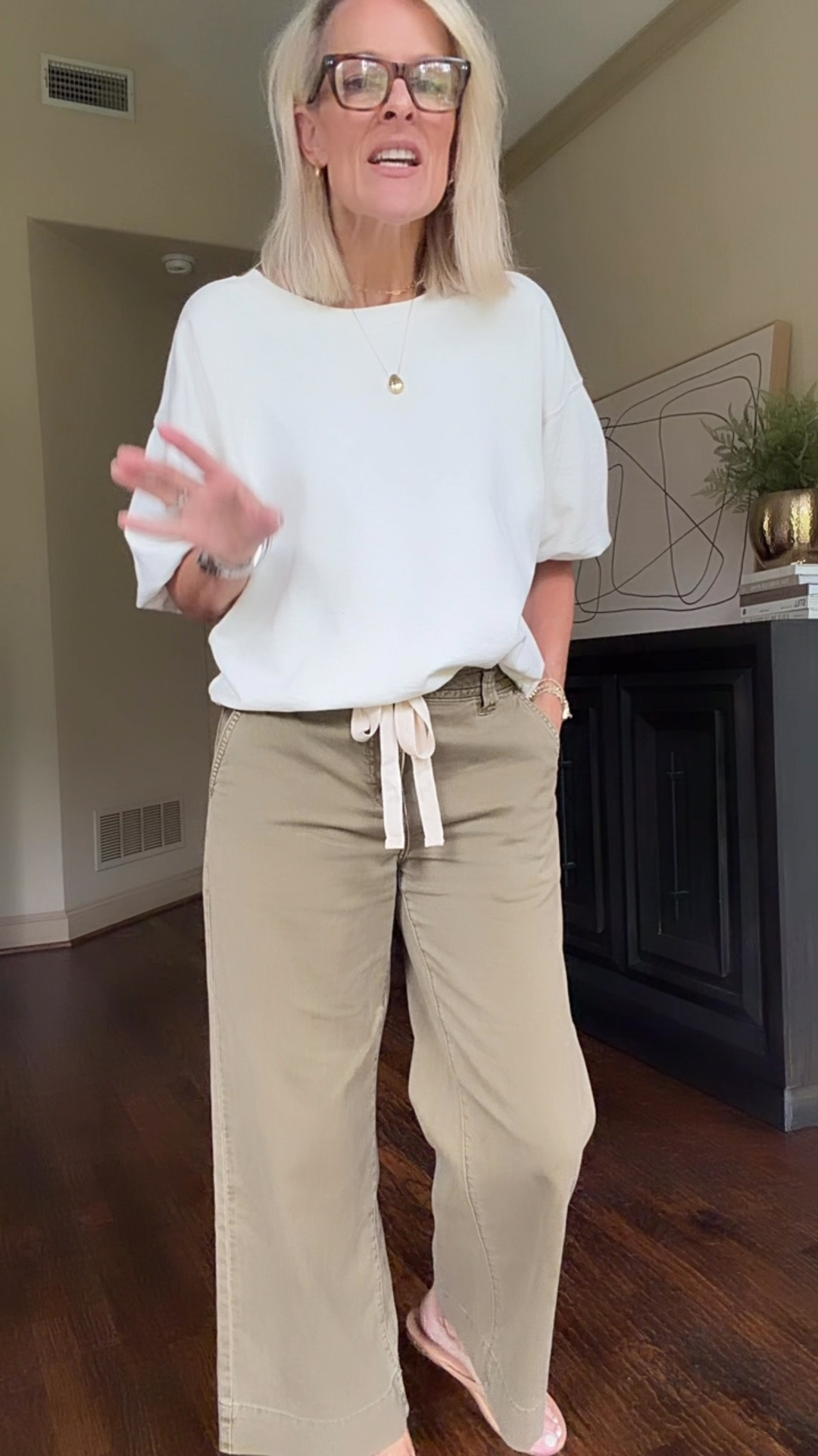 @Anthropologie new arrival 
And these pants have been best sellers with you all as well! Price point is great

 fit is true to size.
They come in khaki as well. I think I will be grabbing those next.

Sweatshirt fit is true to size.
Also linking these great Birkenstocks that can be worn around water price point on these are great as well.￼

#LTKdayinmylife #LTKootd #LTKOver40