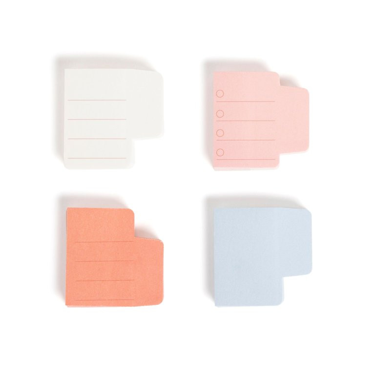 U Brands Mini Tabbed Sticky Notes Set, 4 count, 1.4 x 1.4 in., 200 Sheets, Multi-color | Walmart (US)