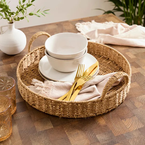 Round Woven Tray | Dunelm (migrated)