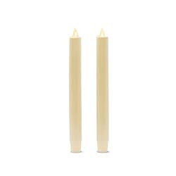 Luminara Set of 2 Moving Flame LED Taper (1x9.75), Flameless Candle, Melted Edge, Smooth Wax, Uns... | Amazon (US)