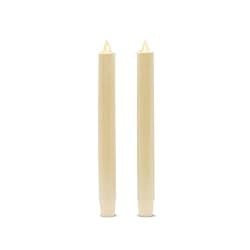 Luminara Set of 2 Moving Flame LED Taper (1x9.75), Flameless Candle, Melted Edge, Smooth Wax, Uns... | Amazon (US)