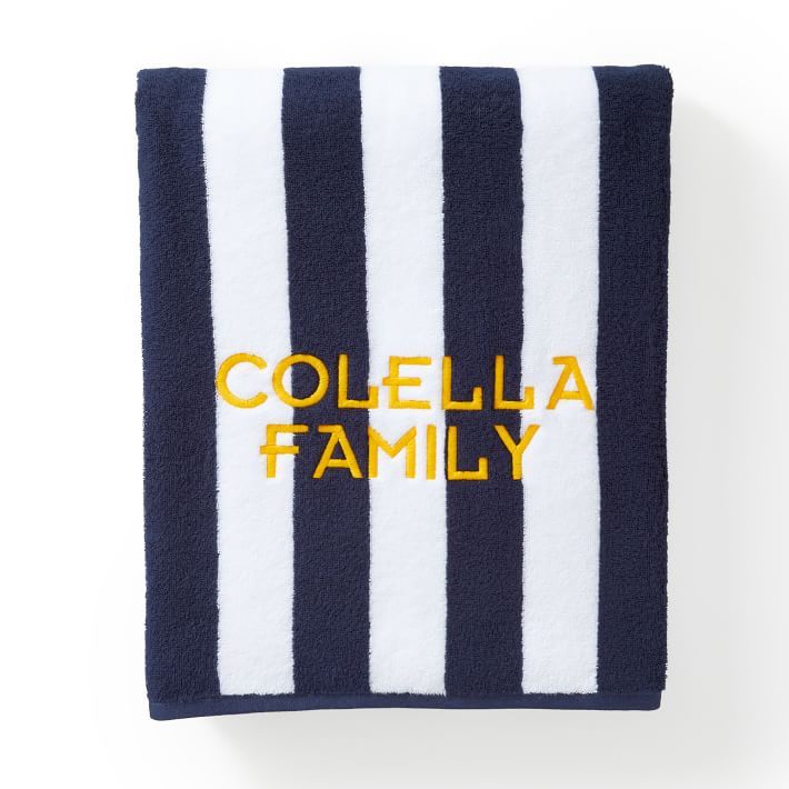 Cabana Stripe Beach Towel | Mark and Graham