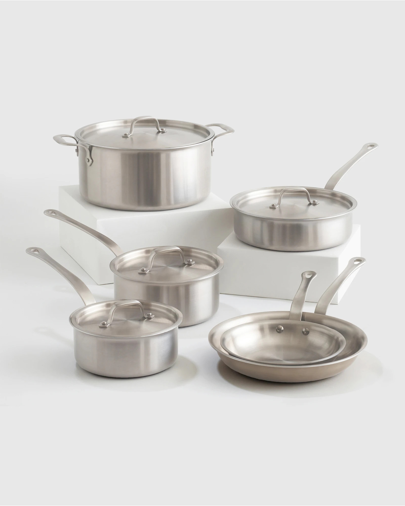 Professional 5-Ply Stainless Steel 10 Piece Cookware Set | Quince