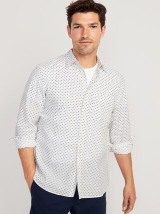 Slim-Fit Built-In Flex Everyday Shirt for Men | Old Navy (US)