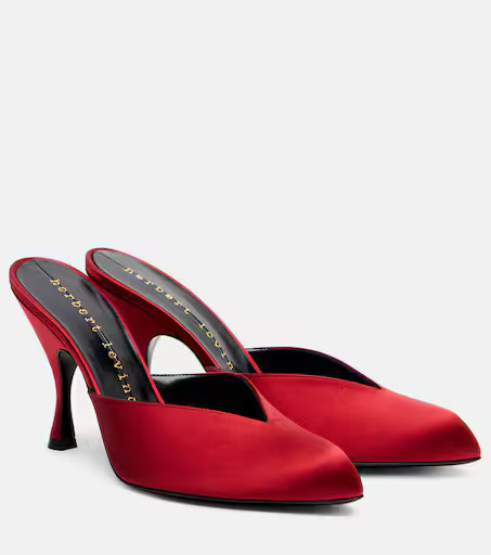 Sitting Pretty 95 satin mules | Mytheresa (US/CA)