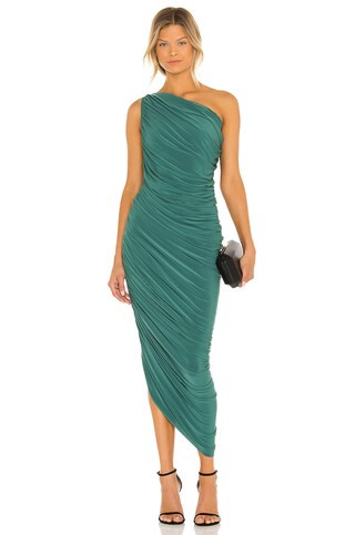 Norma Kamali Diana Gown in Mountain Green from Revolve.com | Revolve Clothing (Global)