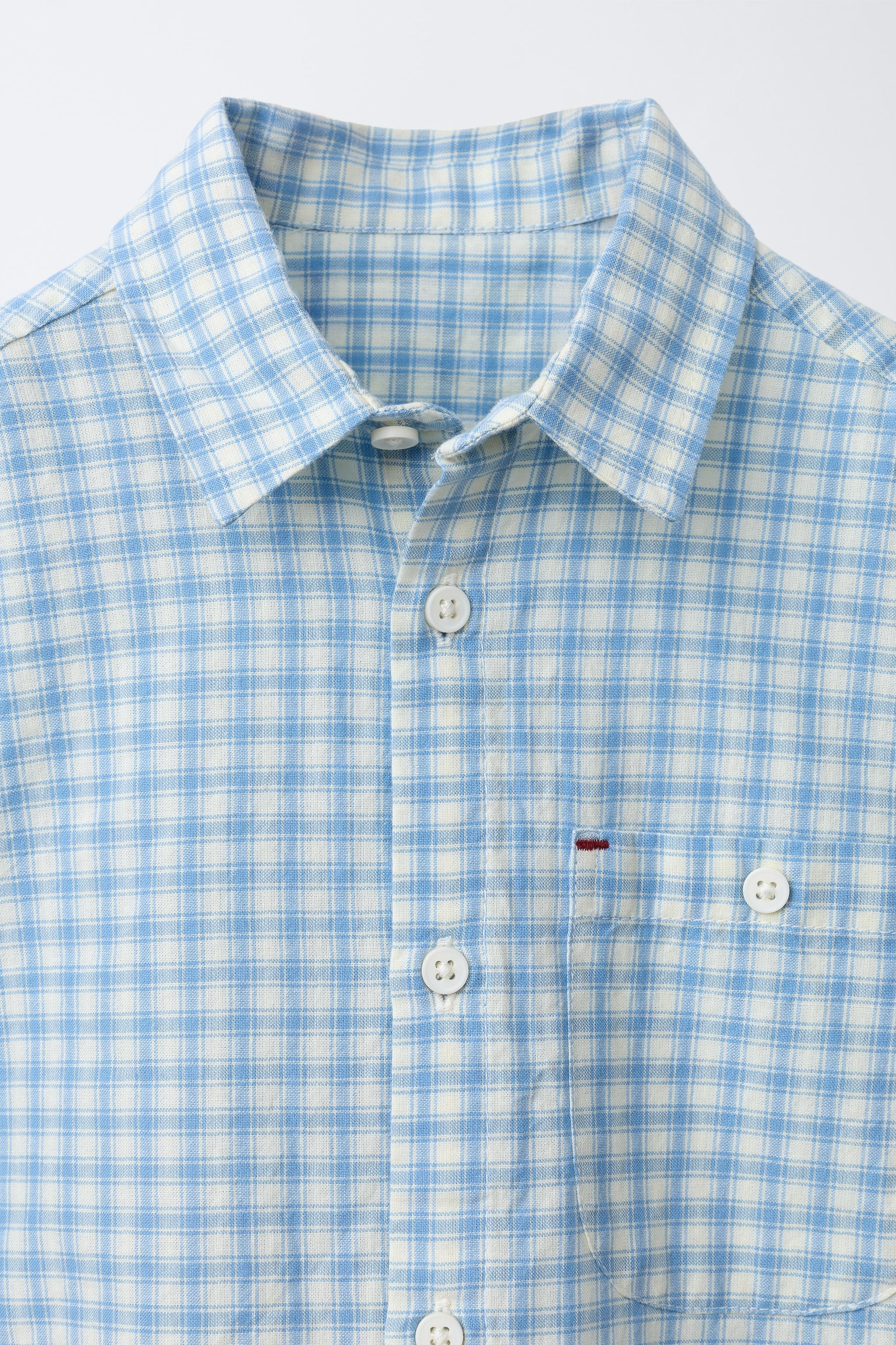CHECK SHIRT WITH POCKET | Zara UK