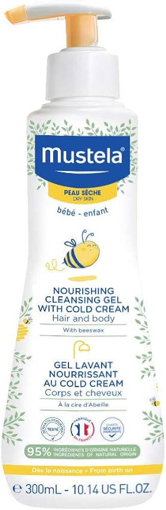 Mustela Baby Nourishing Cleansing Gel – Hair & Body Wash for Dry Skin - with Natural Avocado, C... | Amazon (US)