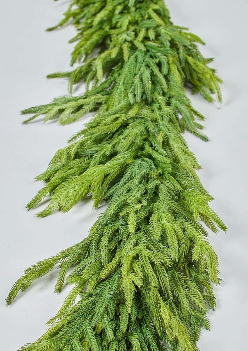 Deluxe Norfolk Pine Garland | Faux Winter Greenery at Afloral.com | Afloral