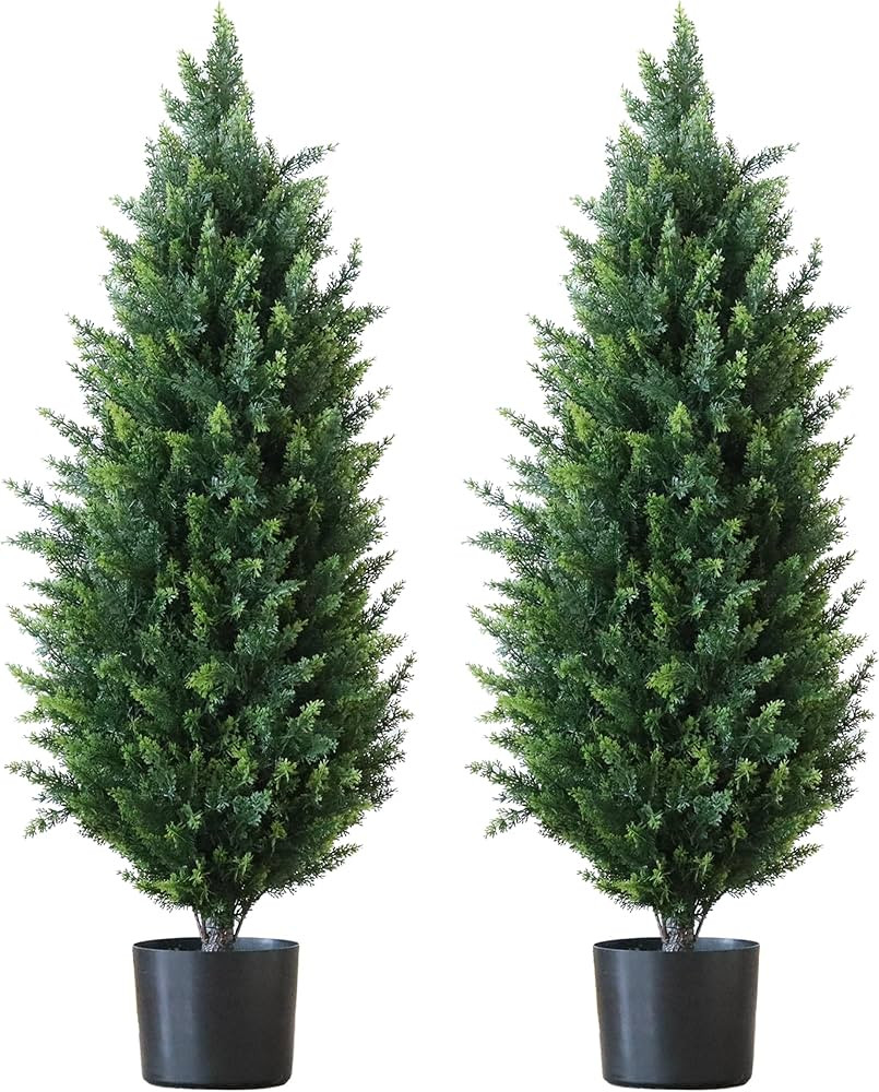 Artificial Cedar Topiary Tree, for Indoor & Outdoor Decoration, Beautiful and Lifelike Tree (2, 3... | Amazon (US)