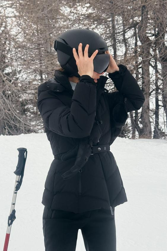 QUILTED ANORAK 80% DOWN 20% FEATHER WATER RESISTANT WINDPROOF RECCO® TECHNOLOGY SKI COLLECTION | Zara US