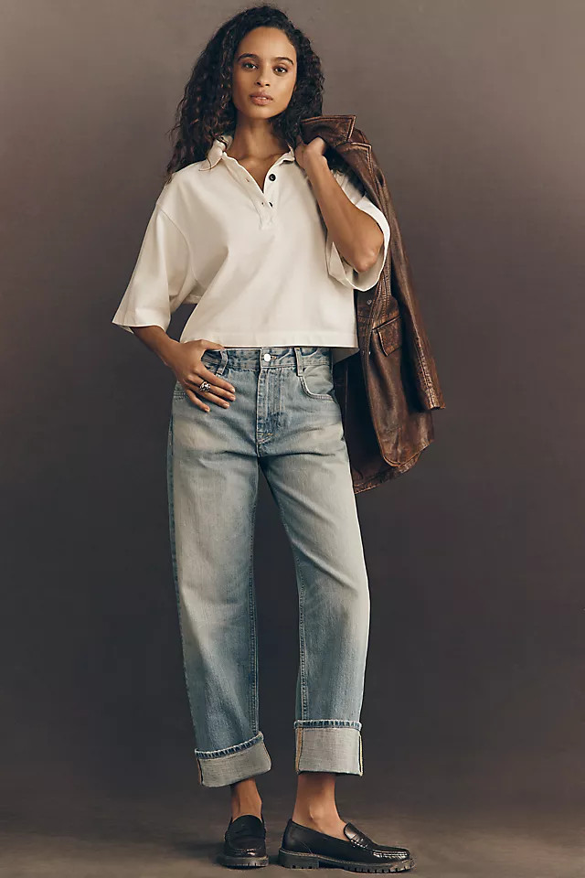 Celeste Boyfriend Mid-Rise Relaxed Jeans by Pilcro | Anthropologie (US)